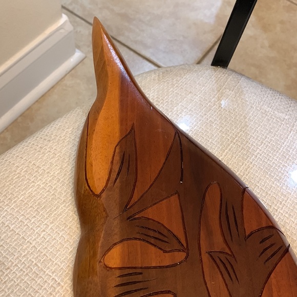 Wood‎ serving tray Aruba hand carved - Picture 5 of 5